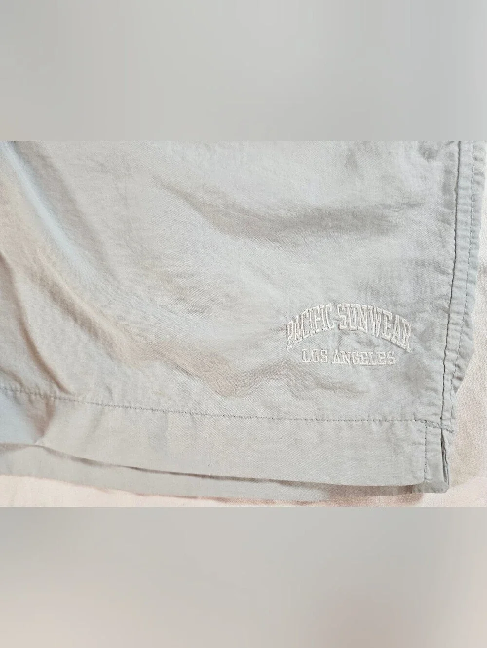 Pacsun Mens Light Blue Elastic Waist Side Pockets Swim Trunks Size Small